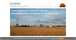 Desktop Screenshot of elfeko.pl